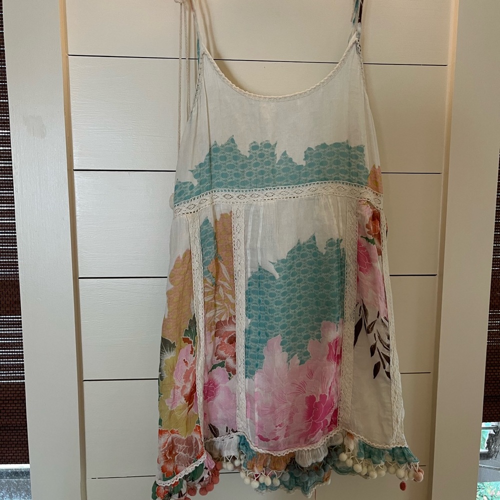 Saks Fifth Avenue Floral & Lace Mini Dress 🌸